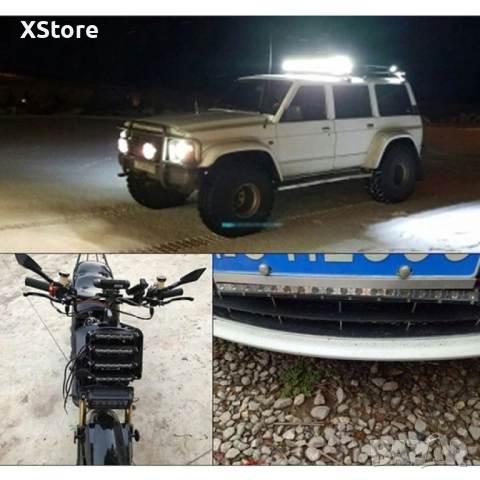 Външен прожектор със шест LED крушки за автомобили и мотоциклети 90 W LED BAR3, снимка 9 - Аксесоари и консумативи - 52458470