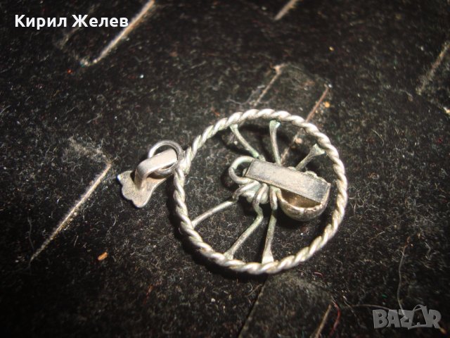 СРЕБРИСТО ПАЯЧЕ ВИНТИДЖ АРТ МЕДАЛЬОН ФИГУРКА 21666, снимка 4 - Колиета, медальони, синджири - 32524002