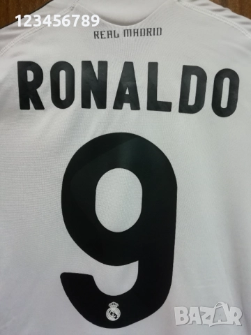 Real Madrid #9 Cristiano Ronaldo 2009/2010 Adidas оригинална тениска фланелка Роналдо Реал Мадрид , снимка 3 - Тениски - 52023084