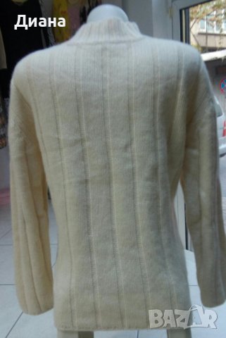 Дамски пуловер-кашмир,мерино,ангора-ръчно плетиво, снимка 2 - Блузи с дълъг ръкав и пуловери - 38595258