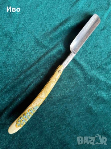 Бръснач солинген , Кост , Нож, Ятаган, снимка 5 - Антикварни и старинни предмети - 53494104