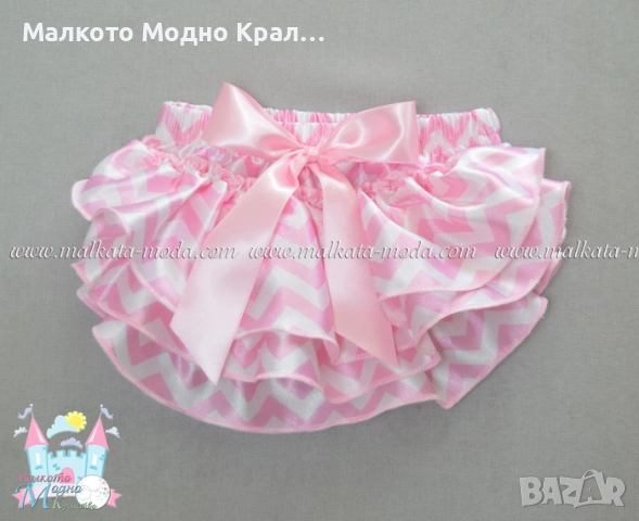 Комплект шорти с воали, лента за коса и цветя за крачета, снимка 3 - Комплекти за бебе - 51452492