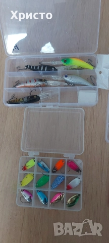 Оферта! Подаръчен к-т от 10бр воблери за спининг риболов +12бр клатушки блесни +плетено влакно , снимка 2 - Въдици - 52717373