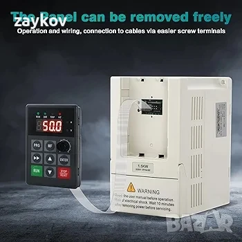 Честотно задвижване Jadeshay, еднофазен вход 220V към трифазен изход 380V, VFD инверторен честотен, снимка 6 - Други инструменти - 50822647