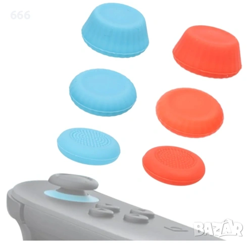 6 бр. капачки за палци за Switch 2, снимка 2 - Друга електроника - 53240683