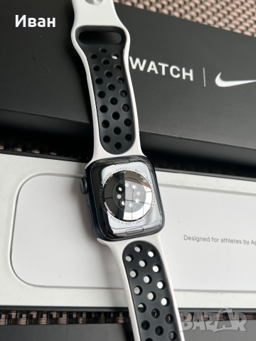 Apple watch 7 41mm NIKE *лизинг от 18лв* епъл часовник 7 41мм найк, снимка 3 - Смарт гривни - 44866075