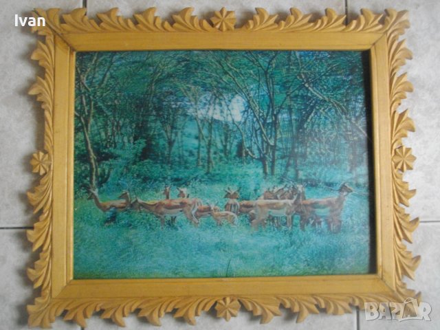 430х350-PVC Картина в Дървена Рамка Олекотена-Made in JAPAN-