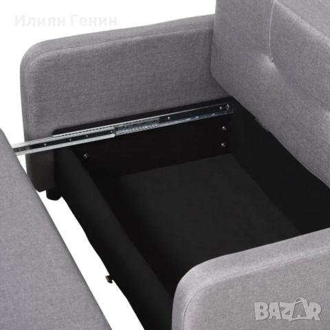 Разтегателен диван HOMCOM за 2 души с място за съхранение, снимка 5 - Дивани и мека мебел - 51674180