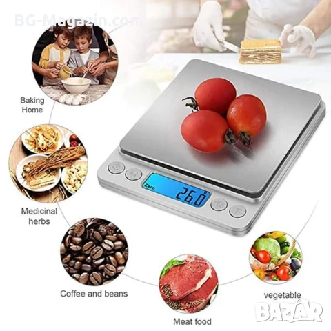 Професионална бижутерска електронна везна 0.01 дигитална кантар кухненска кафе злато бижута храна, снимка 4 - Везни - 50929893