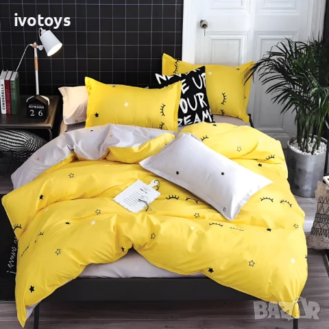 Двулицево спално бельо, 4 части - Модел WS9828, снимка 1