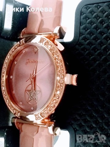 дамски кварцов часовник розов, снимка 6 - Дамски - 38649637