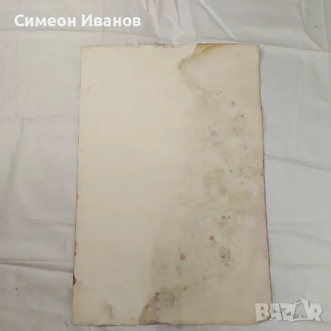 Интересна стара картина акварел портрет подписана SG2023, снимка 6 - Картини - 47577187