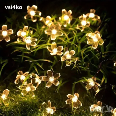 Соларни LED лампички във формат на цветенца, снимка 8 - Соларни лампи - 48263312