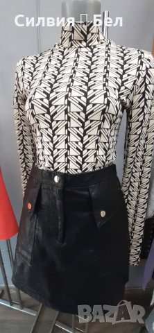 Къса кожена пола, Zara , снимка 10 - Поли - 34945794