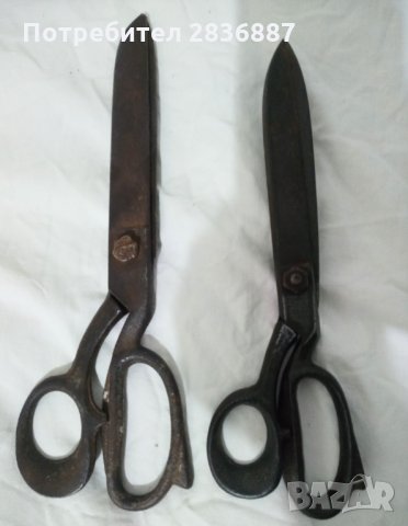 Антични големи шевни ножици GERLACH Полша 1930-те