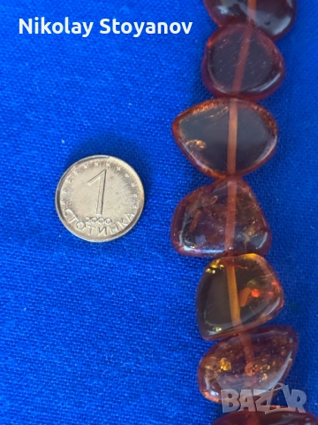 Кихлибарен гердан (кулие), снимка 2 - Колиета, медальони, синджири - 52927918