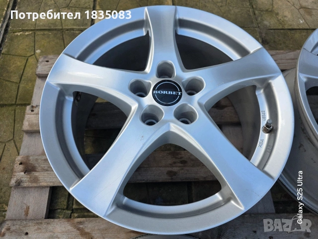 Лети джанти 17ки 5х114.3 Borbet, снимка 4 - Гуми и джанти - 53043950