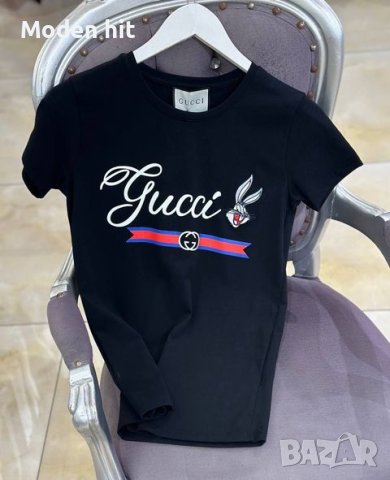 Gucci дамски тениски висок клас реплика, снимка 3 - Тениски - 43892193