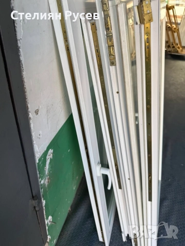 1308 ПВЦ PVC дограма прозорец 61/134см само крила - цена 4 бр по 50лв или 25,56евро d+ НЯМА рамка, н, снимка 4 - Дограми - 52029373