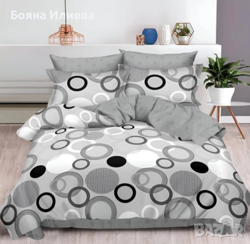 Луксозни двулицеви спални комплекти 6 части , снимка 5 - Спално бельо - 51566899