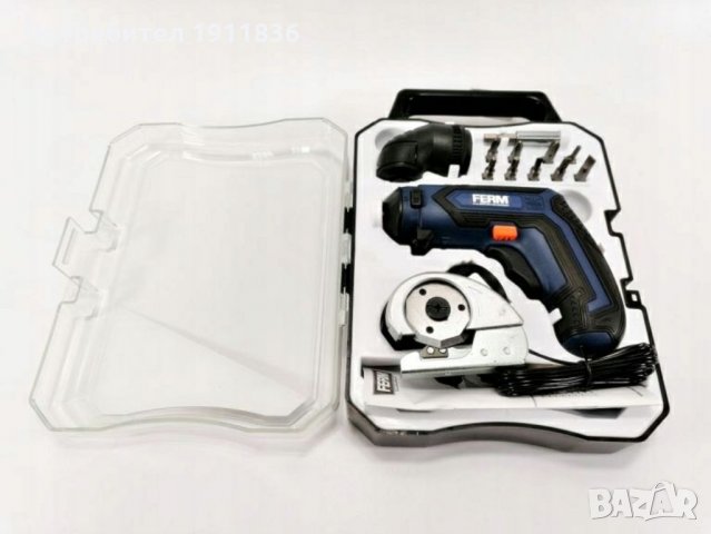 Акумулаторна отвертка + резачка FERM, снимка 2 - Винтоверти - 32958837