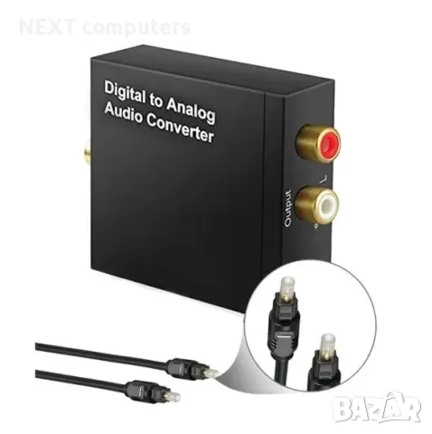 Висококачествен цифрово - аналогов аудио DAC с оптичен вход + Гаранция, снимка 2 - Други - 47901796