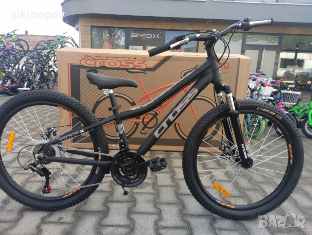 CROSS Алуминиев велосипед 24" SPEEDSTER boy 2db черен/сив