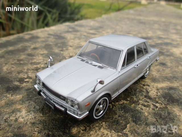 Nissan Skyline MkIII 2000GT-R GC10 - мащаб 1:43 на EBBRO моделът е нов в PVC дисплей-кейс, снимка 5 - Колекции - 52164246