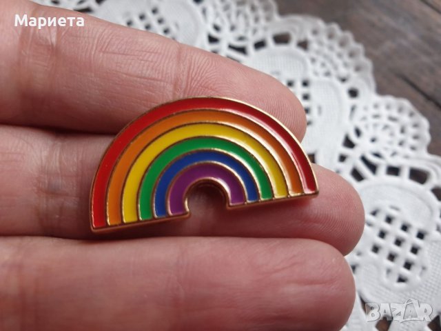 Брошка Дъга Пинче Дъга Пинове Малък подарък 