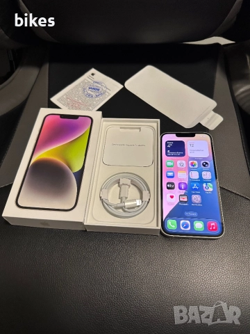 iPhone 14 white 128gb БЕЗУПРЕЧЕН, снимка 4 - Apple iPhone - 52748777