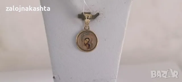 Нова Златна икона-0,52гр/14кр, снимка 2 - Колиета, медальони, синджири - 47875191