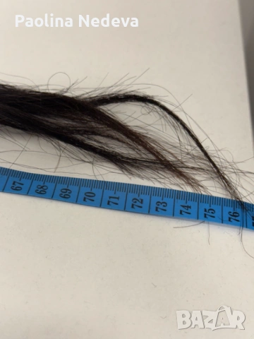 Естествена черна коса 80см., снимка 8 - Аксесоари за коса - 53164541