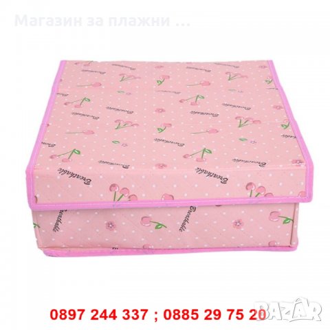 Розови органайзери за бельо с капаци - комплет от 3 броя  код 2550, снимка 10 - Други стоки за дома - 28267853