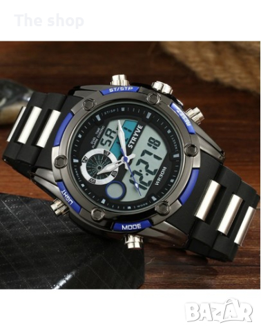 Спортен водоустойчив мъжки часовник - Tornio (005) - 2 цвята, снимка 1 - Мъжки - 44876795