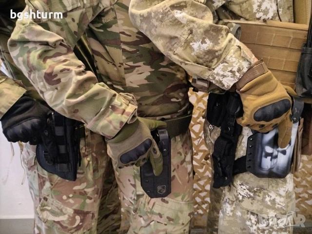 Немски Тактически Ръкавици TP1 Anton Blöchl – Подсилени (Черен/Койот/Олива), снимка 4 - Ръкавици - 53419688