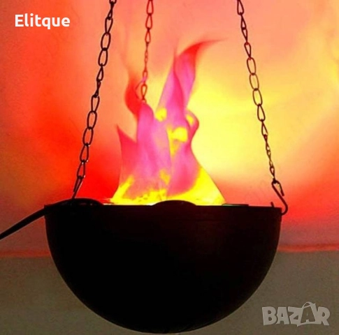 Декоративна окачена електрическа камина с реалистичен LED пламък, снимка 2 - Декорация за дома - 52832913