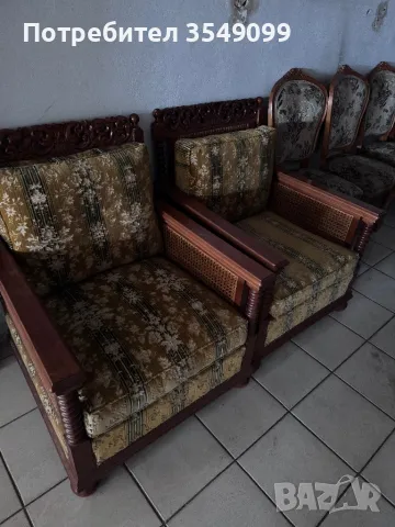 Старинни кресла дърворезба, снимка 1