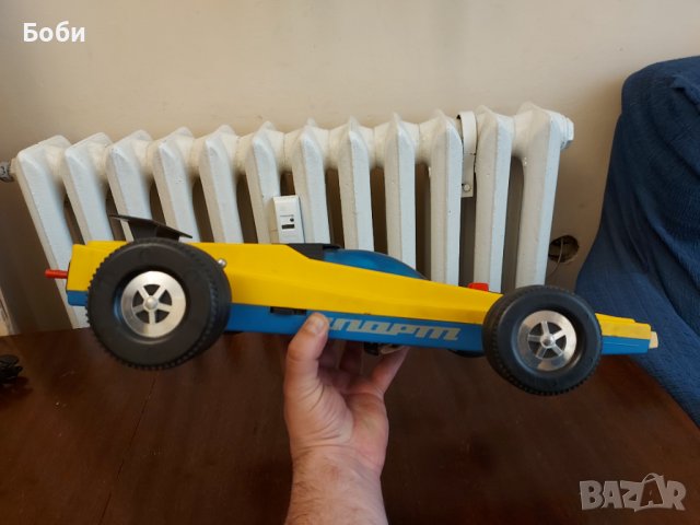 Стара Съветска Соц Играчка Голяма Спортна Кола , снимка 9 - Колекции - 38626625