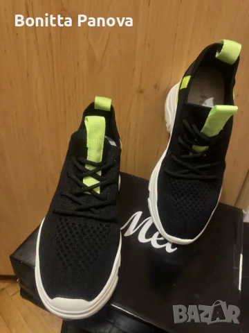 Черни маратонки на платформа, снимка 3 - Маратонки - 53575663