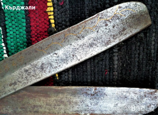 Огромна Стара Кована Ножица Златни Набивки и Година!, снимка 5 - Антикварни и старинни предмети - 31329028