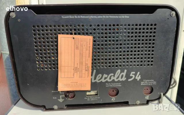 Старо лампово радио Wega Herold 54, снимка 7 - Антикварни и старинни предмети - 49807309