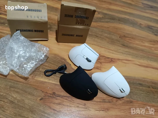 Вертикални ергономични безжични мишки, снимка 3 - Клавиатури и мишки - 50501785