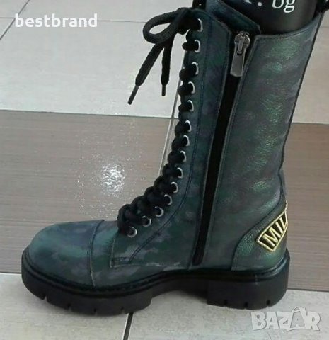 Кубинки дамски, естествена кожа, код 463/79, снимка 2 - Дамски ботуши - 26781679