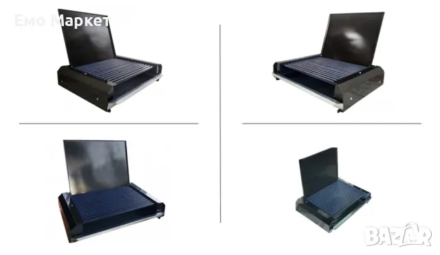 Електрическа скара, 2400W с капак, металокерамика, снимка 4 - Скари - 49342478