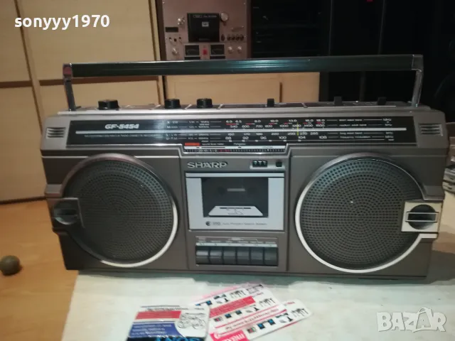 SHARP-ИДЕАЛЕН КАТО НОВ 1012241103LK1EWC, снимка 4 - Радиокасетофони, транзистори - 48291144