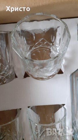 луксозен комплект за уиски и напитки 4 чаши и гарафа стъкло, снимка 4 - Чаши - 43440764