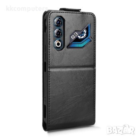 За ZTE nubia Neo 3 GT 5G- Кожен Калъф с Магнитен клип, Стенд и Холдер за Карти | Включен Протектор з, снимка 10 - Калъфи, кейсове - 52245414