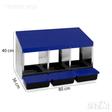 Гнездо за кокошки, Полог за гнездене с 1/2/3/4 отделения #395, снимка 5 - За птици - 40484458