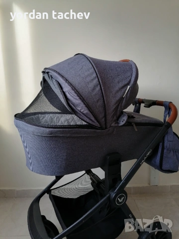 Детска количка с кош за пеленаче и летен кош, снимка 4 - Детски колички - 53380696