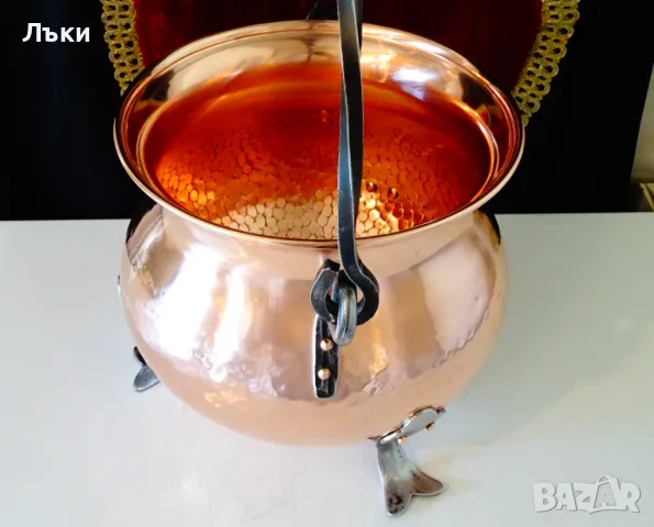 Меден котел,менче 6 л.,чиста червена мед. , снимка 10 - Антикварни и старинни предмети - 50169089